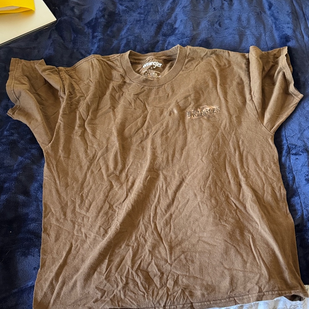 Wrangler Classic Brown Short Sleeve Tee